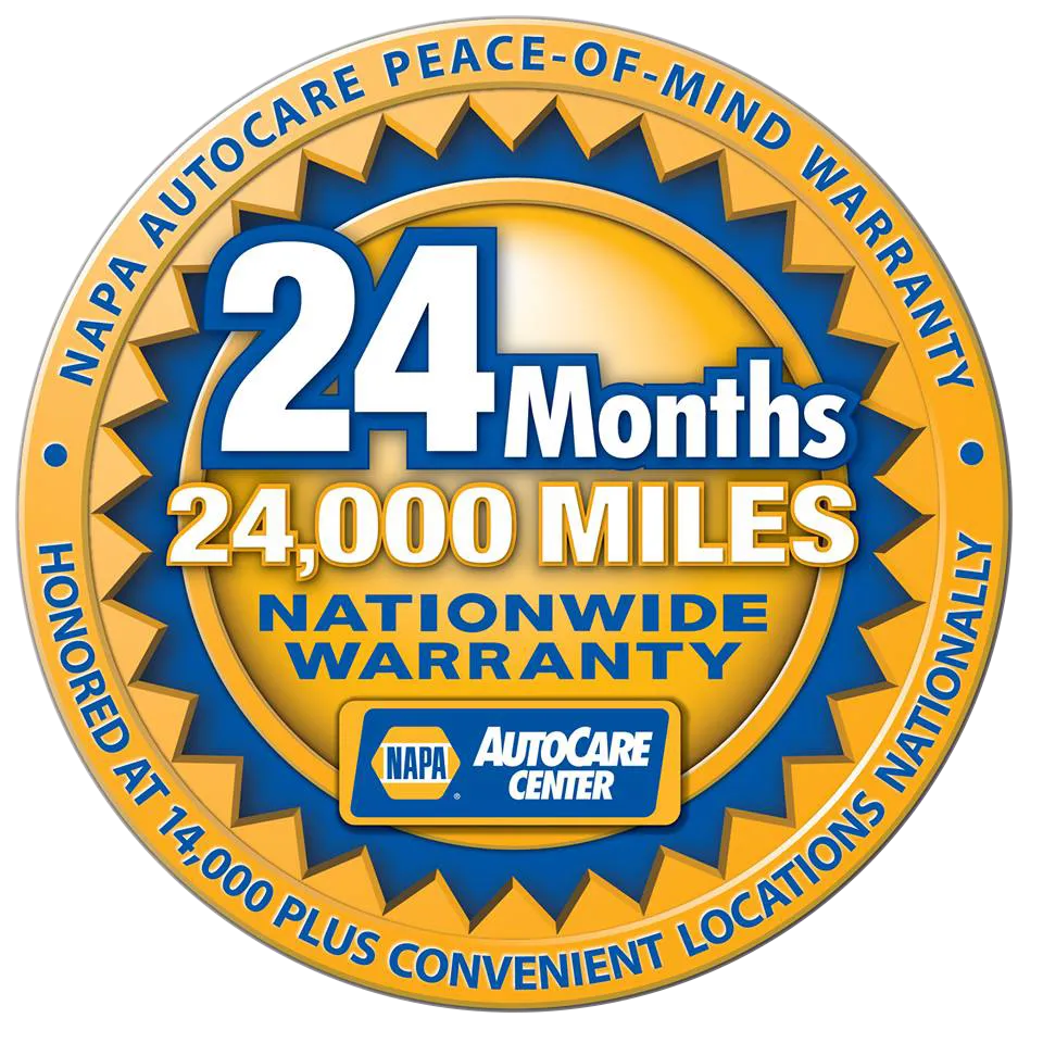 NAPA AutoCare 24 month 24,000 mile warranty